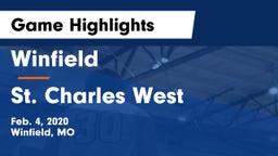 Winfield  vs St. Charles West Game Highlights - Feb. 4, 2020