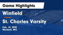 Winfield  vs St. Charles Varsity Game Highlights - Feb. 18, 2020