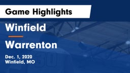 Winfield  vs Warrenton Game Highlights - Dec. 1, 2020