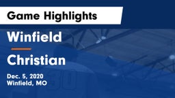 Winfield  vs Christian Game Highlights - Dec. 5, 2020
