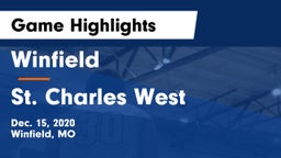Winfield  vs St. Charles West  Game Highlights - Dec. 15, 2020