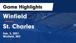 Winfield  vs St. Charles  Game Highlights - Feb. 5, 2021