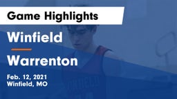 Winfield  vs Warrenton  Game Highlights - Feb. 12, 2021