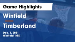 Winfield  vs Timberland  Game Highlights - Dec. 4, 2021