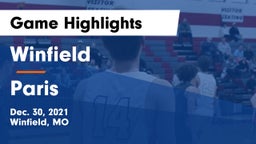 Winfield  vs Paris  Game Highlights - Dec. 30, 2021