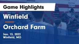 Winfield  vs Orchard Farm  Game Highlights - Jan. 13, 2022