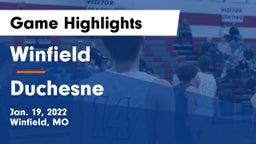 Winfield  vs Duchesne  Game Highlights - Jan. 19, 2022