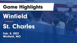 Winfield  vs St. Charles  Game Highlights - Feb. 8, 2023