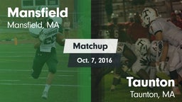 Matchup: Mansfield High Schoo vs. Taunton  2016