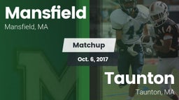 Matchup: Mansfield High Schoo vs. Taunton  2017