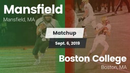 Matchup: Mansfield High vs. Boston College  2019