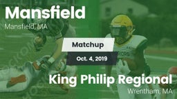 Matchup: Mansfield High vs. King Philip Regional  2019