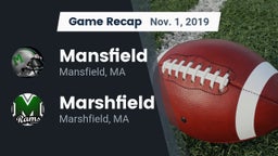 Recap: Mansfield  vs. Marshfield  2019