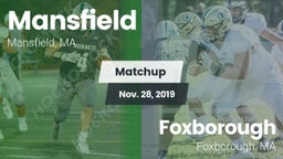 Matchup: Mansfield High vs. Foxborough  2019
