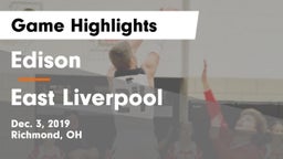 Edison  vs East Liverpool Game Highlights - Dec. 3, 2019