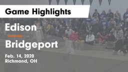 Edison  vs Bridgeport Game Highlights - Feb. 14, 2020