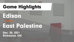 Edison  vs East Palestine  Game Highlights - Dec. 30, 2021