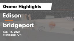 Edison  vs bridgeport Game Highlights - Feb. 11, 2022