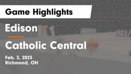 Edison  vs Catholic Central  Game Highlights - Feb. 3, 2023