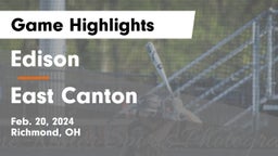 Edison  vs East Canton  Game Highlights - Feb. 20, 2024