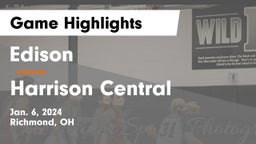 Edison  vs Harrison Central  Game Highlights - Jan. 6, 2024