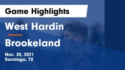 West Hardin  vs Brookeland  Game Highlights - Nov. 20, 2021