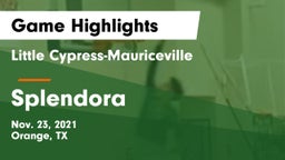 Little Cypress-Mauriceville  vs Splendora  Game Highlights - Nov. 23, 2021