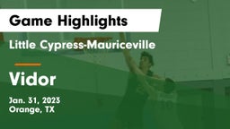 Little Cypress-Mauriceville  vs Vidor  Game Highlights - Jan. 31, 2023