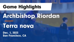 Archbishop Riordan  vs Terra nova Game Highlights - Dec. 1, 2023