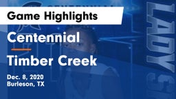 Centennial  vs Timber Creek  Game Highlights - Dec. 8, 2020