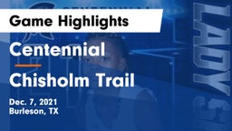 Centennial  vs Chisholm Trail  Game Highlights - Dec. 7, 2021