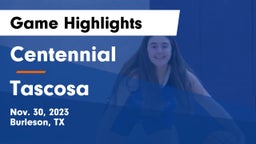 Centennial  vs Tascosa  Game Highlights - Nov. 30, 2023