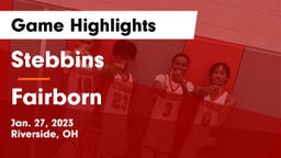 Stebbins  vs Fairborn Game Highlights - Jan. 27, 2023