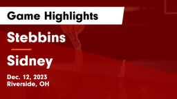 Stebbins  vs Sidney  Game Highlights - Dec. 12, 2023