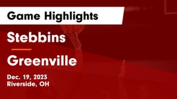 Stebbins  vs Greenville  Game Highlights - Dec. 19, 2023