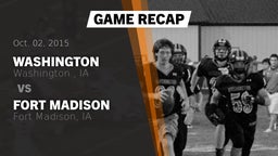 Recap: Washington  vs. Fort Madison  2015