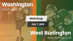 Matchup: Washington High vs. West Burlington  2016