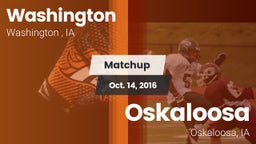 Matchup: Washington High vs. Oskaloosa  2016