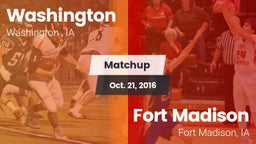 Matchup: Washington High vs. Fort Madison  2016