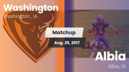 Matchup: Washington High vs. Albia  2017