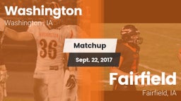 Matchup: Washington High vs. Fairfield  2017