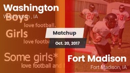 Matchup: Washington High vs. Fort Madison  2017