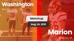 Matchup: Washington High vs. Marion  2018