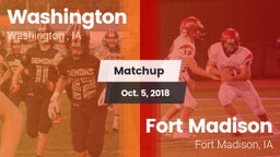 Matchup: Washington High vs. Fort Madison  2018