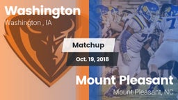 Matchup: Washington High vs. Mount Pleasant  2018