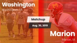 Matchup: Washington High vs. Marion  2019