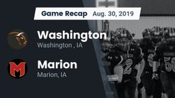 Recap: Washington  vs. Marion  2019
