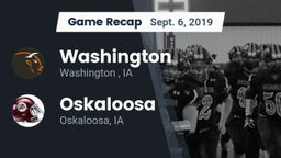 Recap: Washington  vs. Oskaloosa  2019