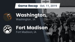 Recap: Washington  vs. Fort Madison  2019