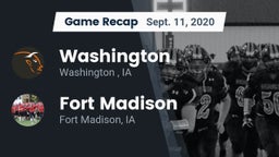 Recap: Washington  vs. Fort Madison  2020